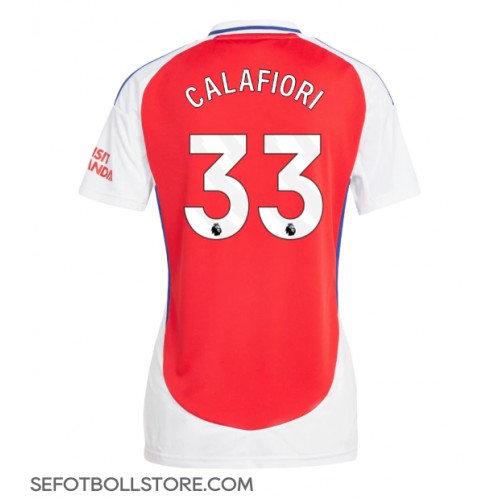 Arsenal Riccardo Calafiori #33 Replika Hemmatröja Dam 2024-25 Kortärmad